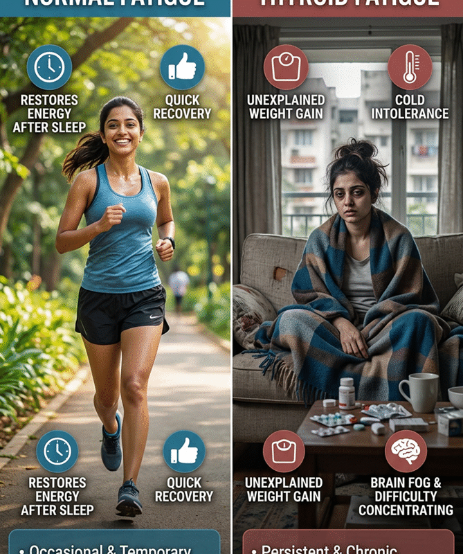 Normal Fatigue vs Thyroid Fatigue