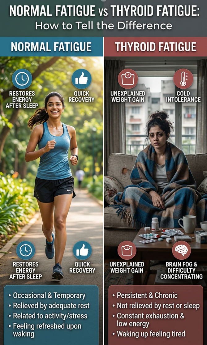 Normal Fatigue vs Thyroid Fatigue