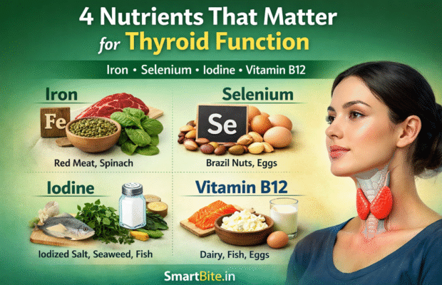 4 Nutrients That Matter for Thyroid Function Iron, Selenium, Iodine & B12