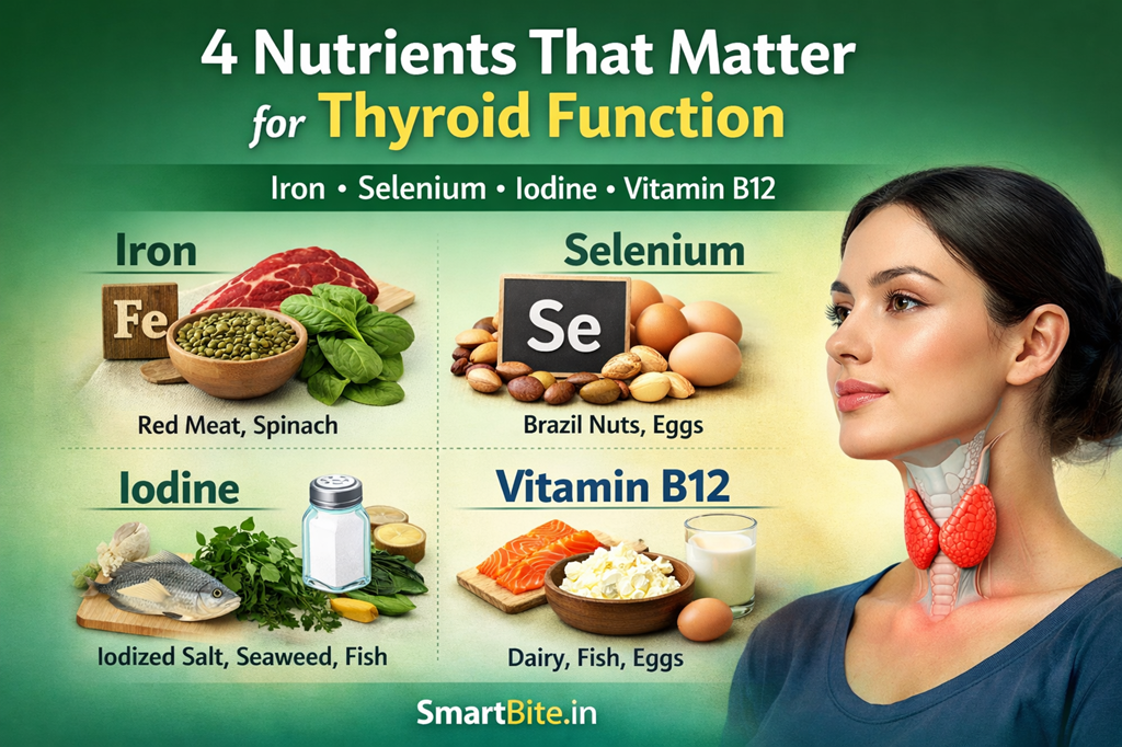 4 Nutrients That Matter for Thyroid Function Iron, Selenium, Iodine & B12