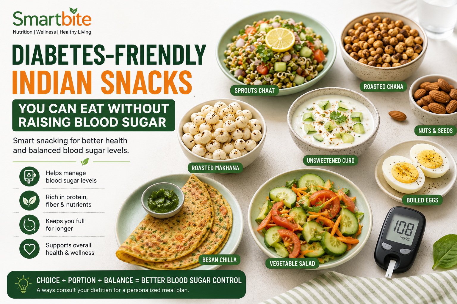 Diabetes-Friendly Indian Snacks