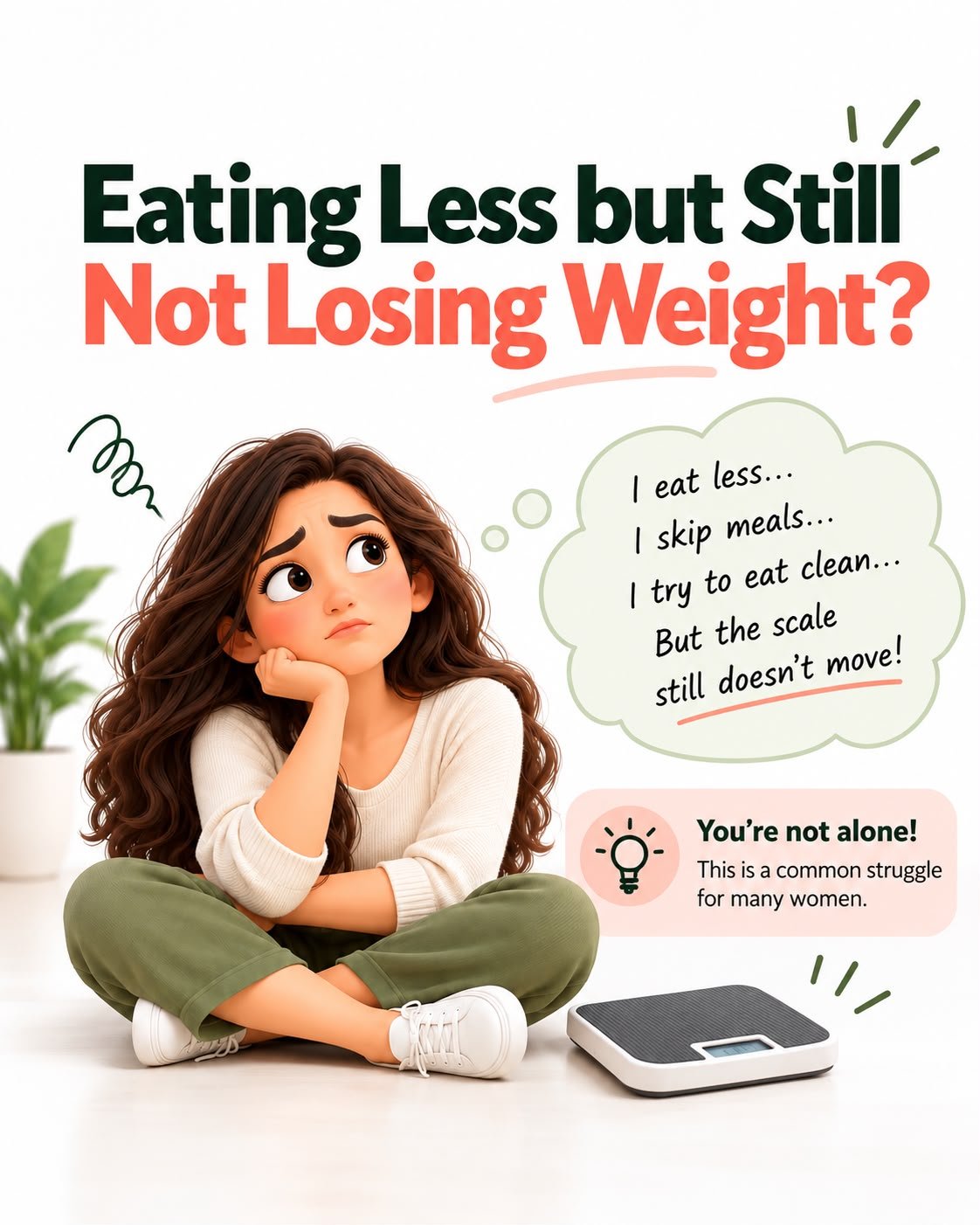 Eating Less but Still Not Losing Weight With PCOS? Here’s Why